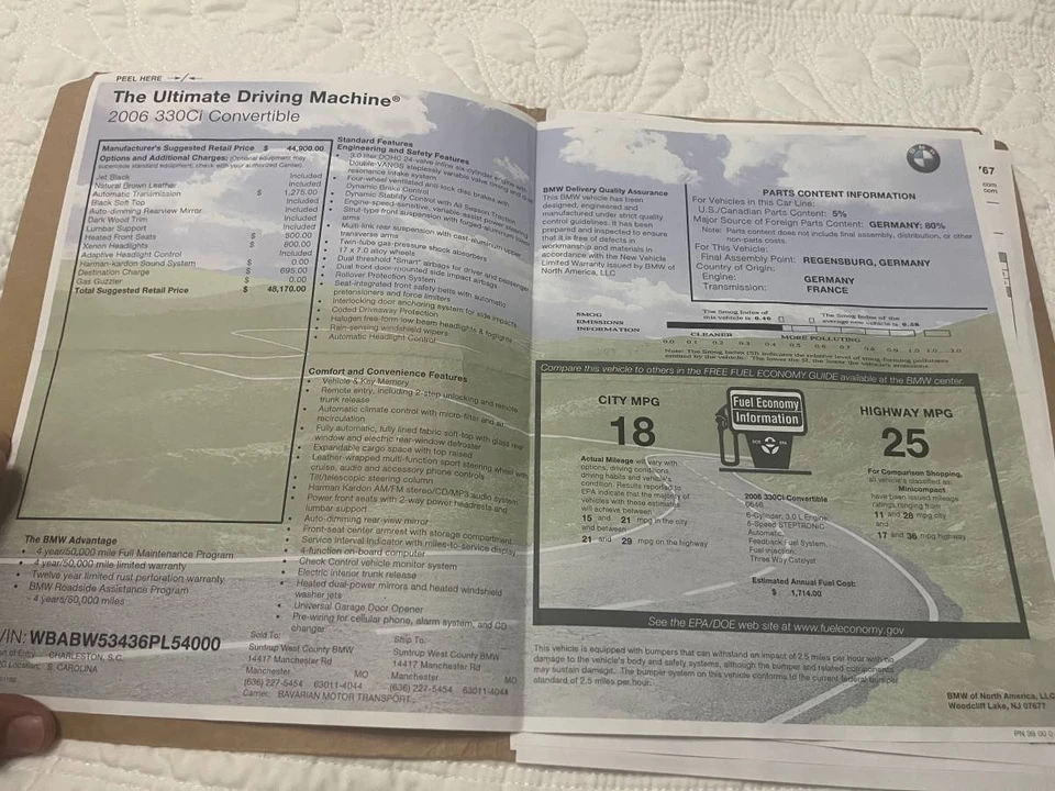 2006 BMW E46 330i & 330Ci - Image 7 of 21