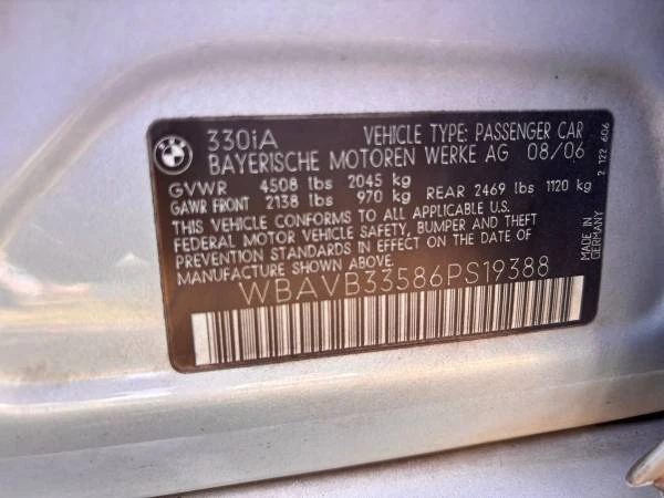 2006 BMW E90 3 Series Sedan - Image 13 of 16