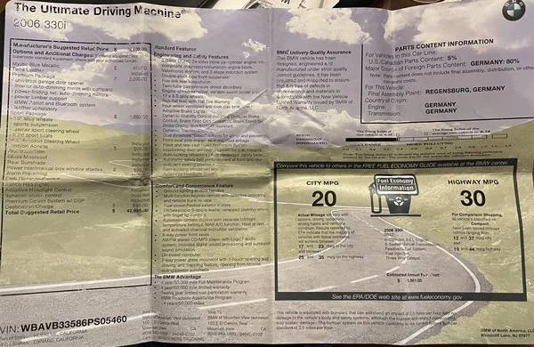 2006 BMW E90 3 Series Sedan - Image 20 of 20