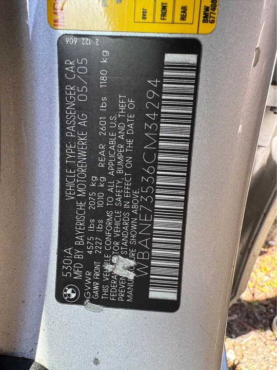 2006 BMW E60 5 Series Sedan - Image 9 of 11