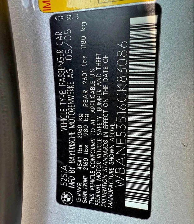 2006 BMW E60 5 Series Sedan - Image 6 of 6