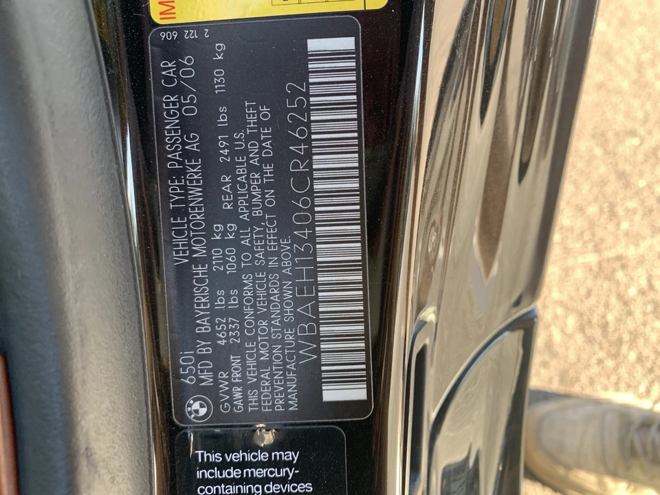 2006 BMW E63/E64 6 Series - Image 7 of 7