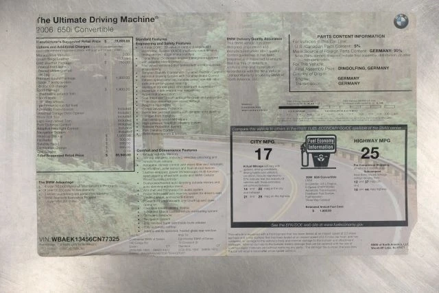2006 BMW E63/E64 645Ci & 650i - Image 6 of 12