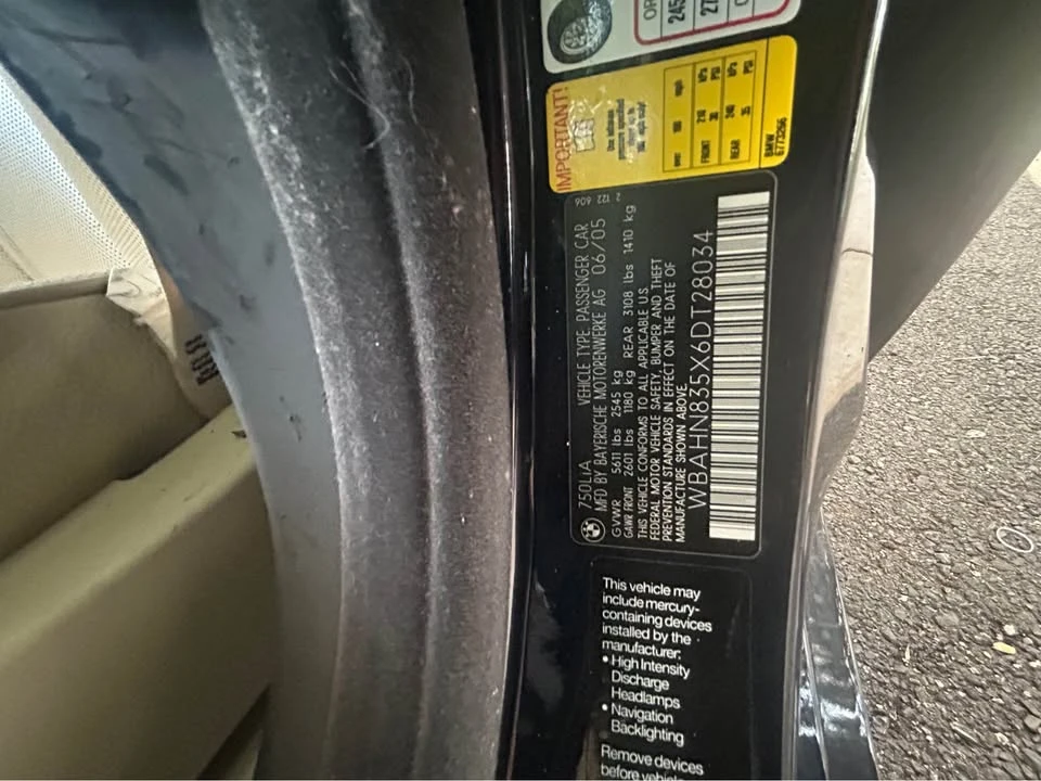 2006 BMW E65/E66 7 Series - Image 5 of 9