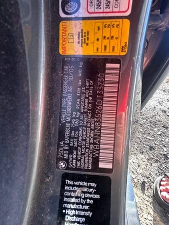 2006 BMW E65/E66 750i & 760i Sedan - Image 6 of 21