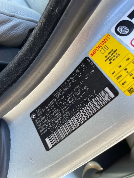 2006 BMW E60 M5 - Image 18 of 18