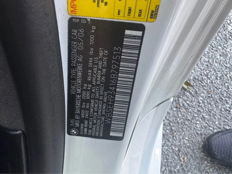 2006 BMW E63/E64 M6 - Image 4 of 4