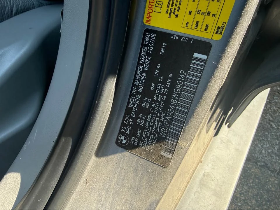 2006 BMW E83 X3 - Image 4 of 6