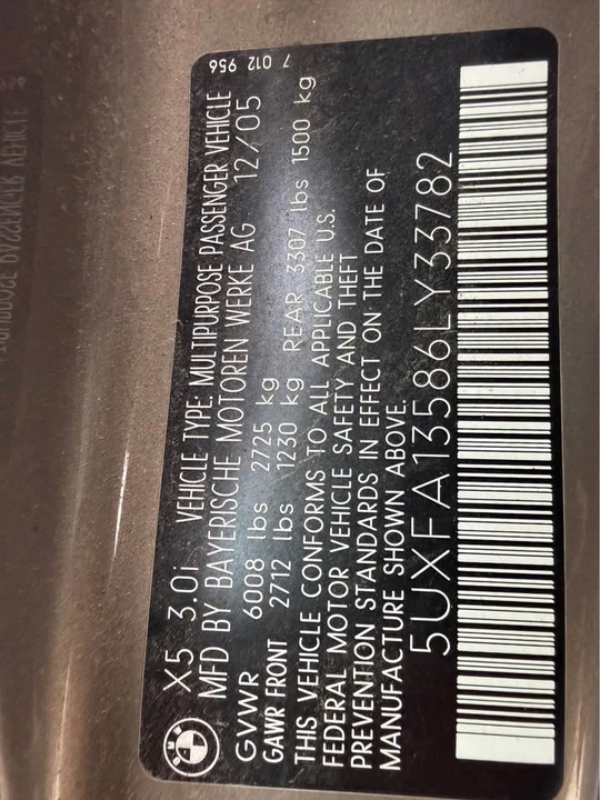 2006 BMW E53 X5 - Image 19 of 19