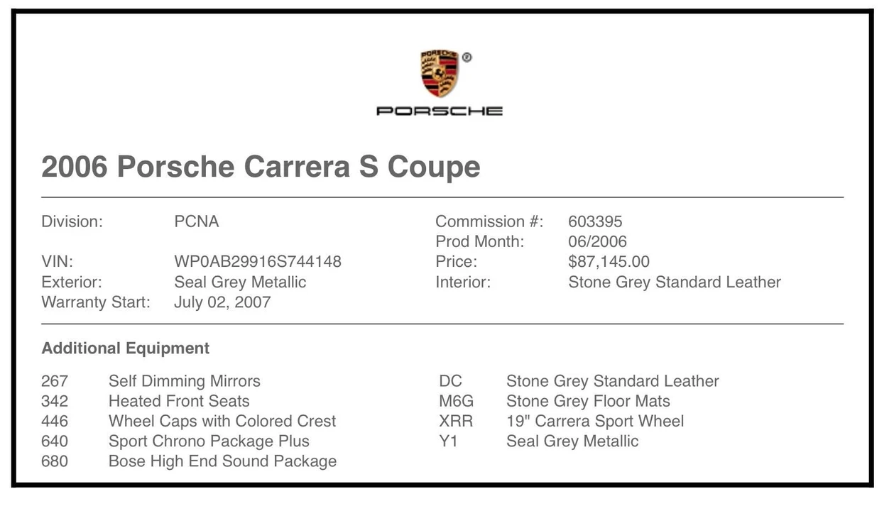 2006 Porsche 997 Carrera S - Image 11 of 15