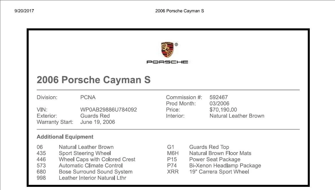 2006 Porsche 987 Cayman S - Image 11 of 11