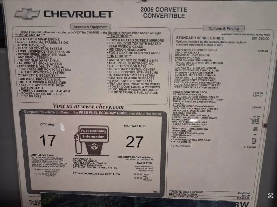 2006 Chevrolet Corvette C6 - Image 1 of 6