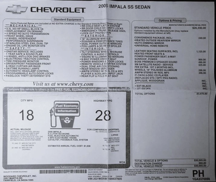 2006 Chevrolet Impala 9th Gen - Image 5 of 7