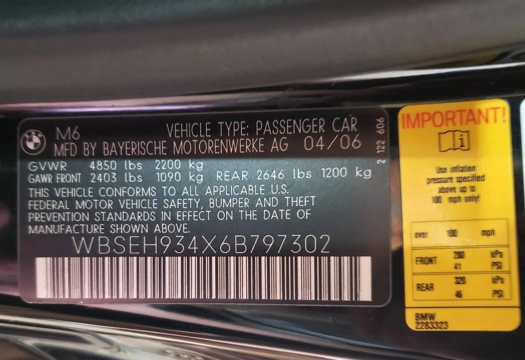 2006 BMW E63/E64 M6 - Image 19 of 19