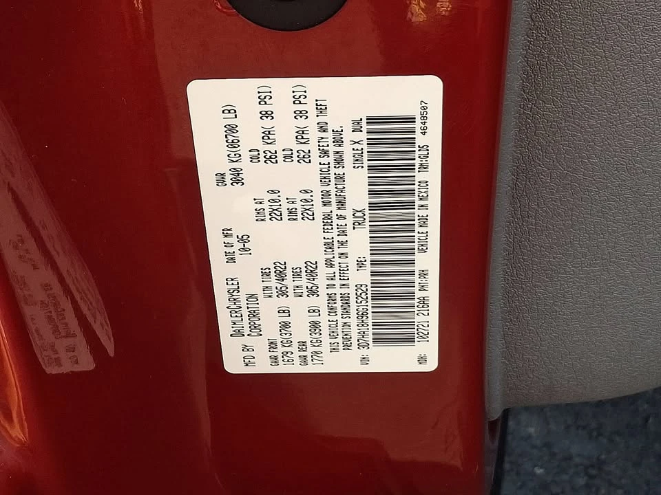 2006 Dodge Ram SRT-10 3rd Gen - Image 16 of 20