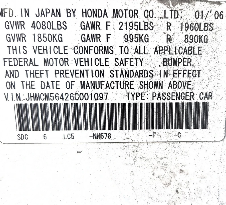 2006 Honda Accord 7th Gen - Image 9 of 9