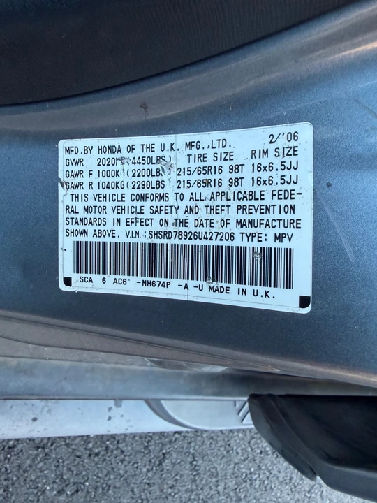 2006 Honda CR-V 2nd Gen - Image 9 of 10