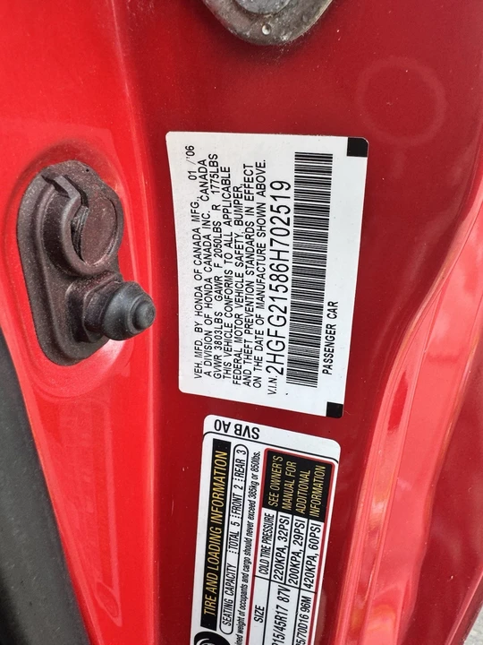 2006 Honda Civic Si 8th Gen - Image 12 of 13