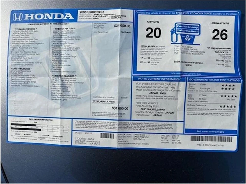2006 Honda AP2 S2000 - Image 17 of 31