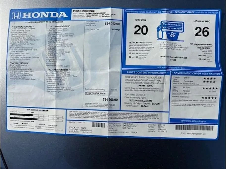 2006 Honda AP2 S2000 - Image 10 of 20