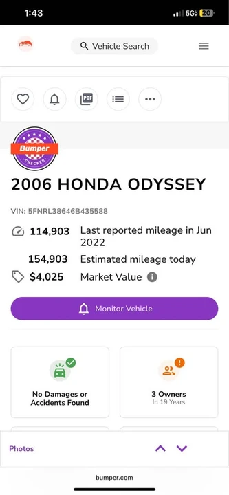 2006 Honda Odyssey - Image 9 of 9