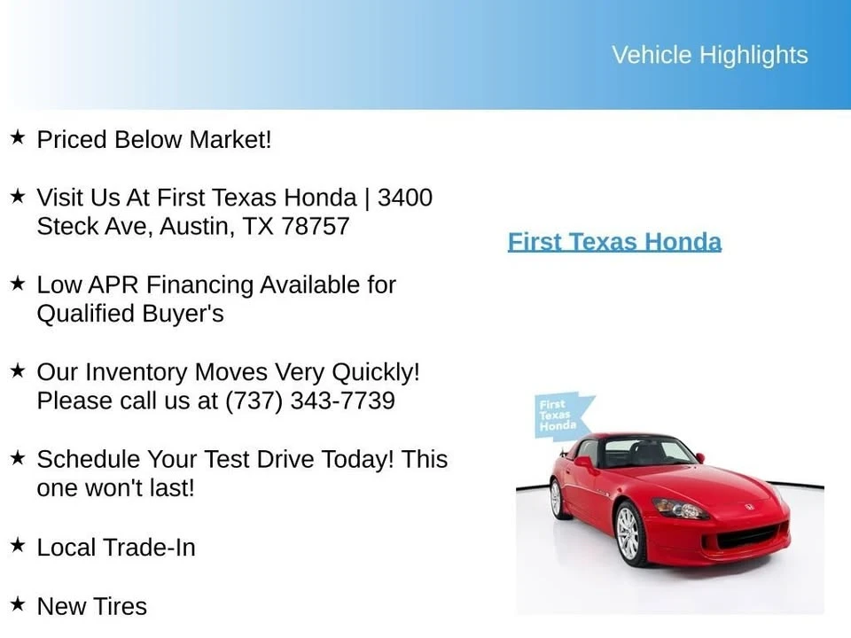 2006 Honda AP2 S2000 - Image 9 of 20