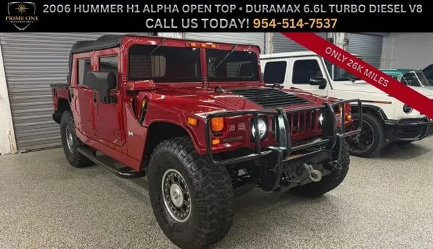 2006 Hummer H1 Alpha Open Top Sport Utility 4D