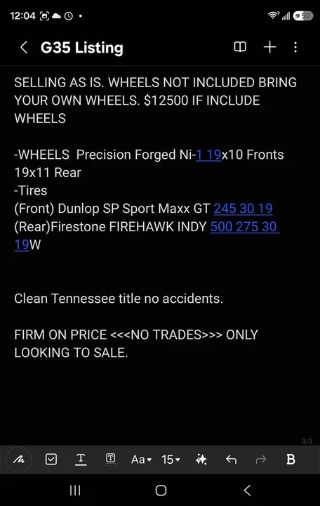 2006 Infiniti G35 3rd Gen - Image 12 of 12