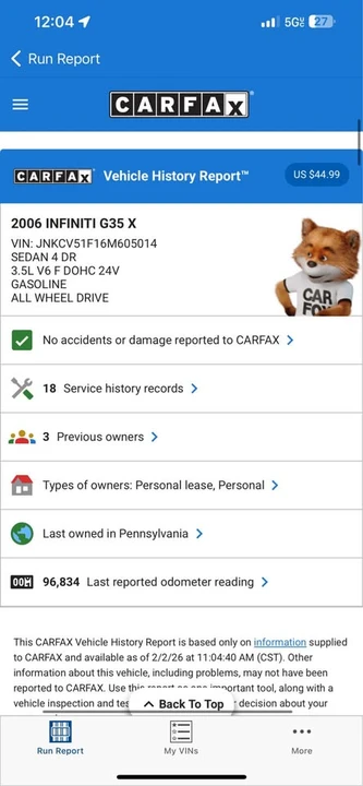 2006 Infiniti G35 3rd Gen - Image 3 of 11