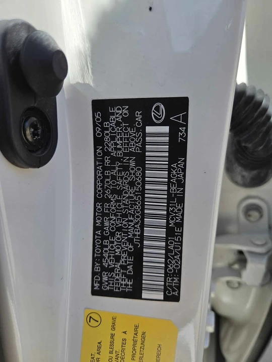 2006 Lexus ES 4th Gen - Image 12 of 14