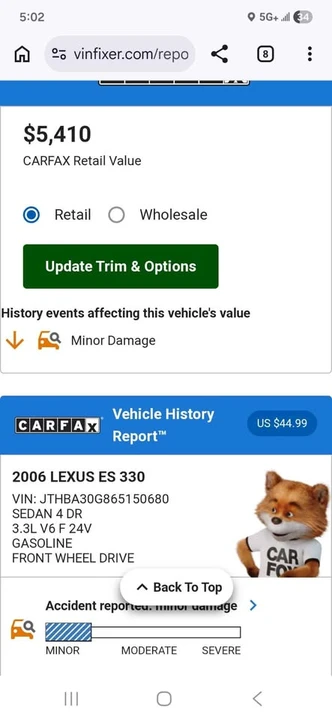 2006 Lexus ES 4th Gen - Image 14 of 14
