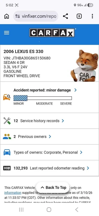 2006 Lexus ES 4th Gen - Image 13 of 14