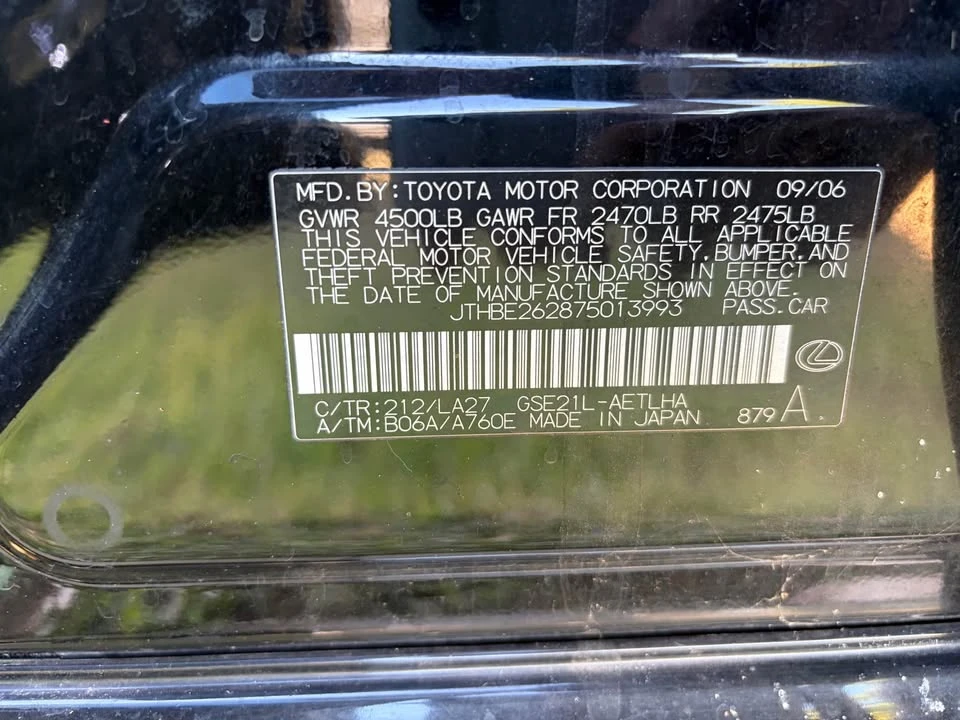 2006 Lexus IS 2nd Gen - Image 13 of 13