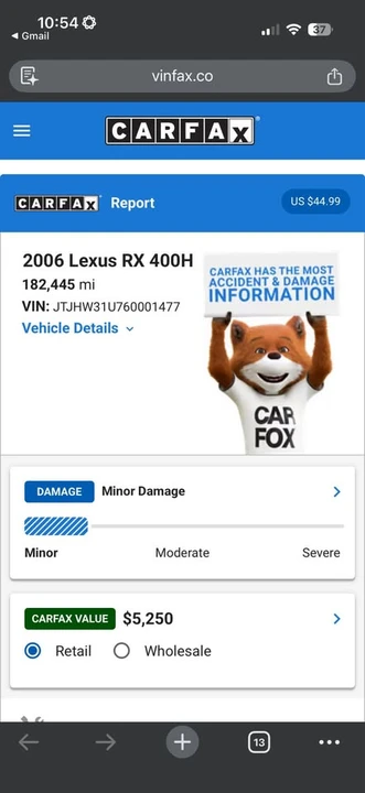 2006 Lexus RX 2nd Gen - Image 9 of 9
