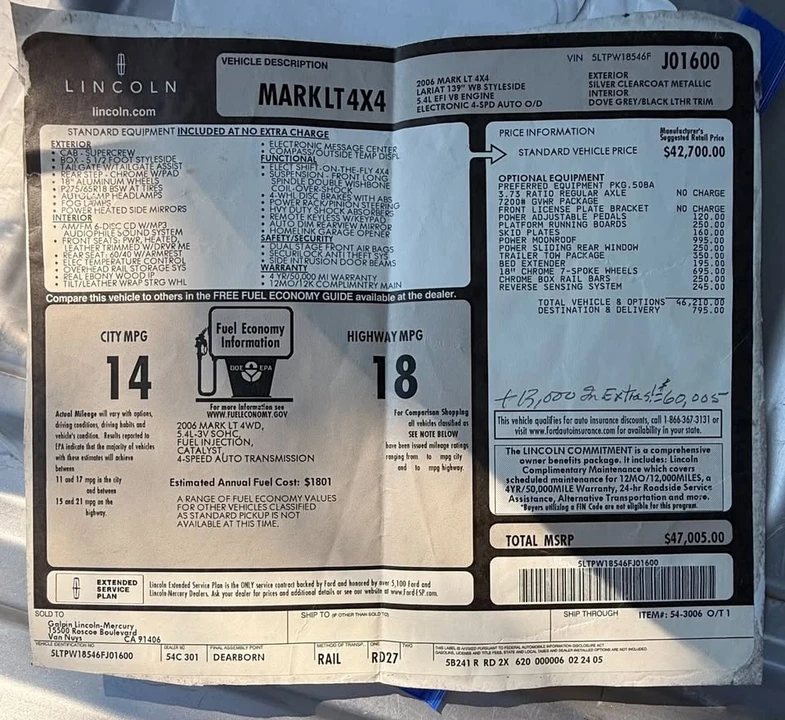 2006 Lincoln Mark LT - Image 3 of 20