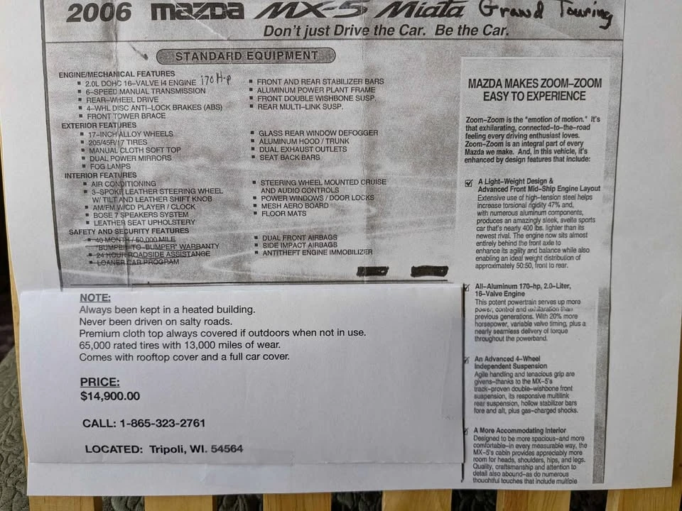 2006 Mazda NC MX-5 Miata - Image 3 of 17