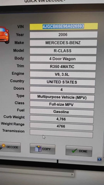 2006 Mercedes-Benz W251 R-Class - Image 9 of 9