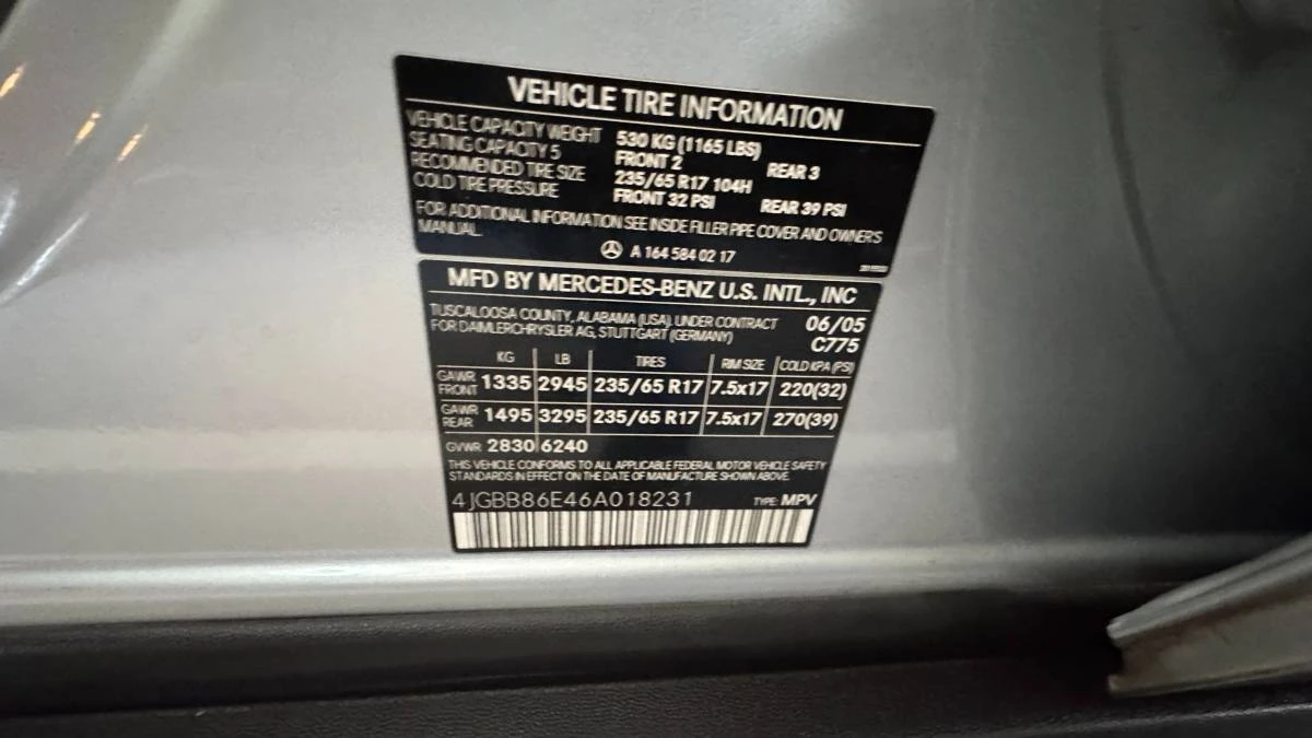 2006 Mercedes-Benz W164 M-Class - Image 7 of 24