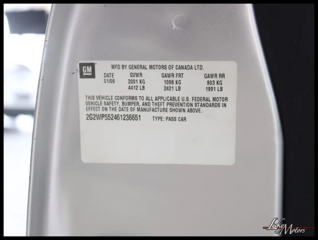 2006 Pontiac Grand Prix 3rd+ Gen - Image 25 of 25