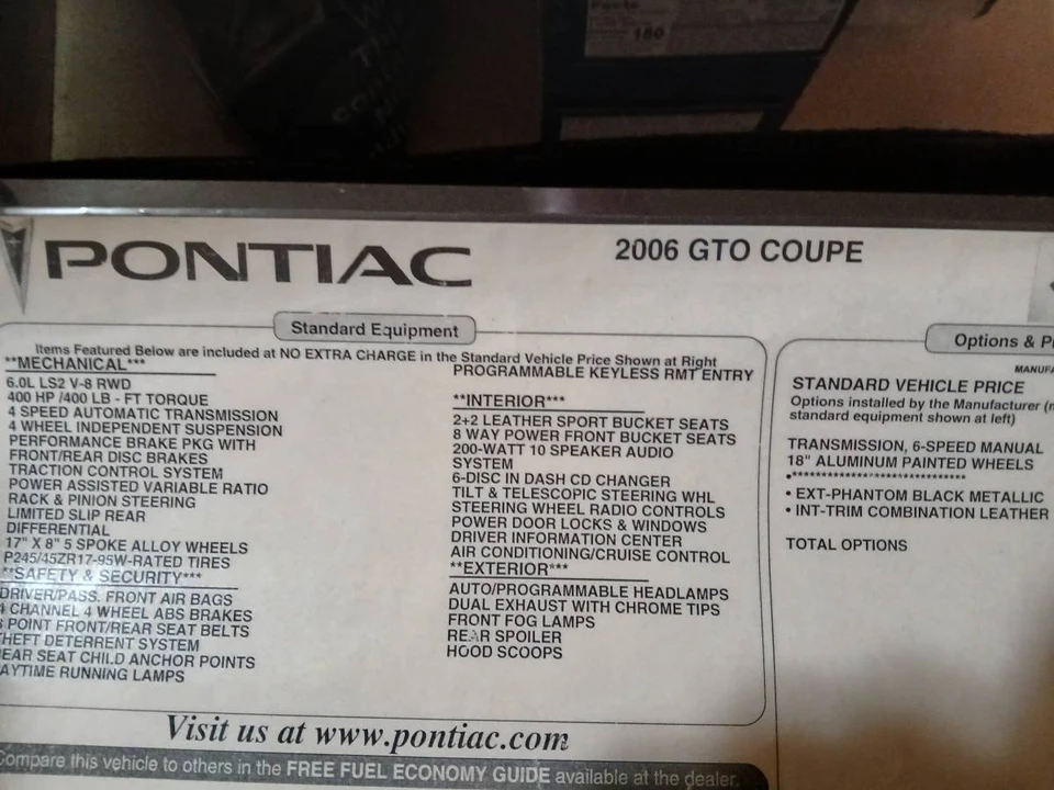 2006 Pontiac GTO 4th Gen - Image 5 of 13