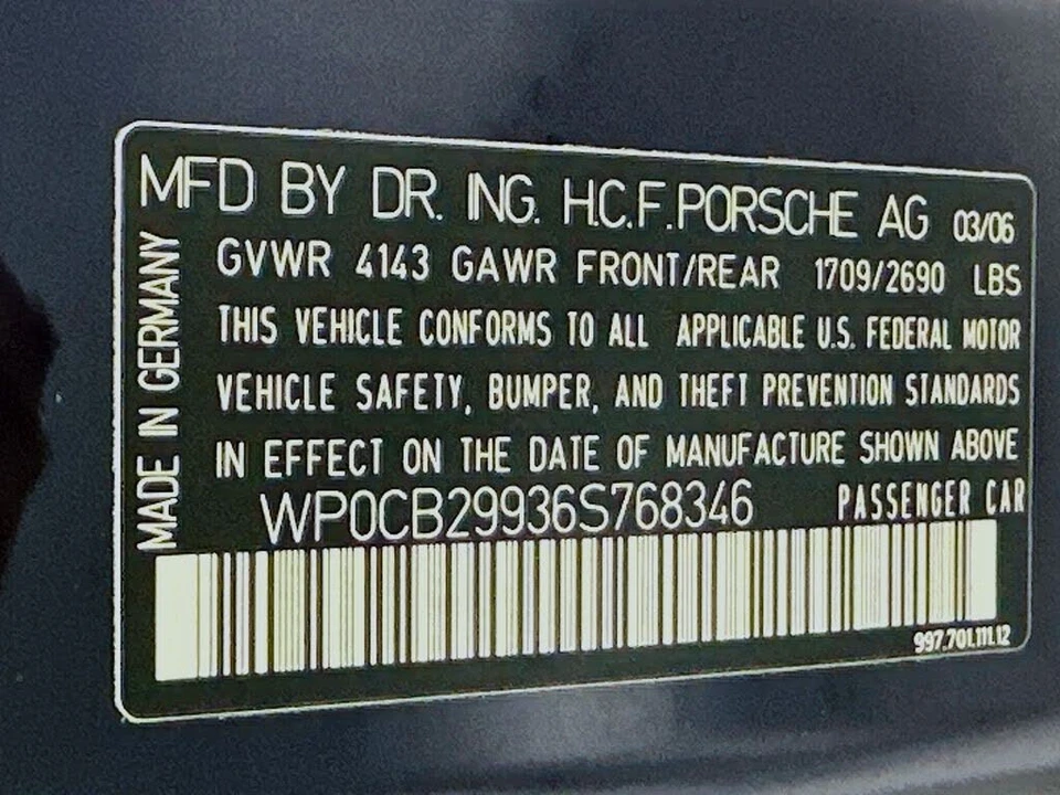 2006 Porsche 997 Carrera S - Image 18 of 26