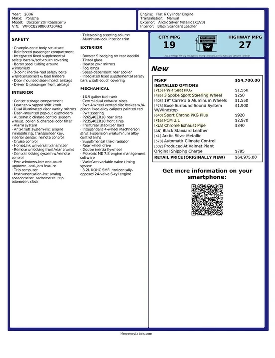 2006 Porsche 987 Boxster S - Image 20 of 21