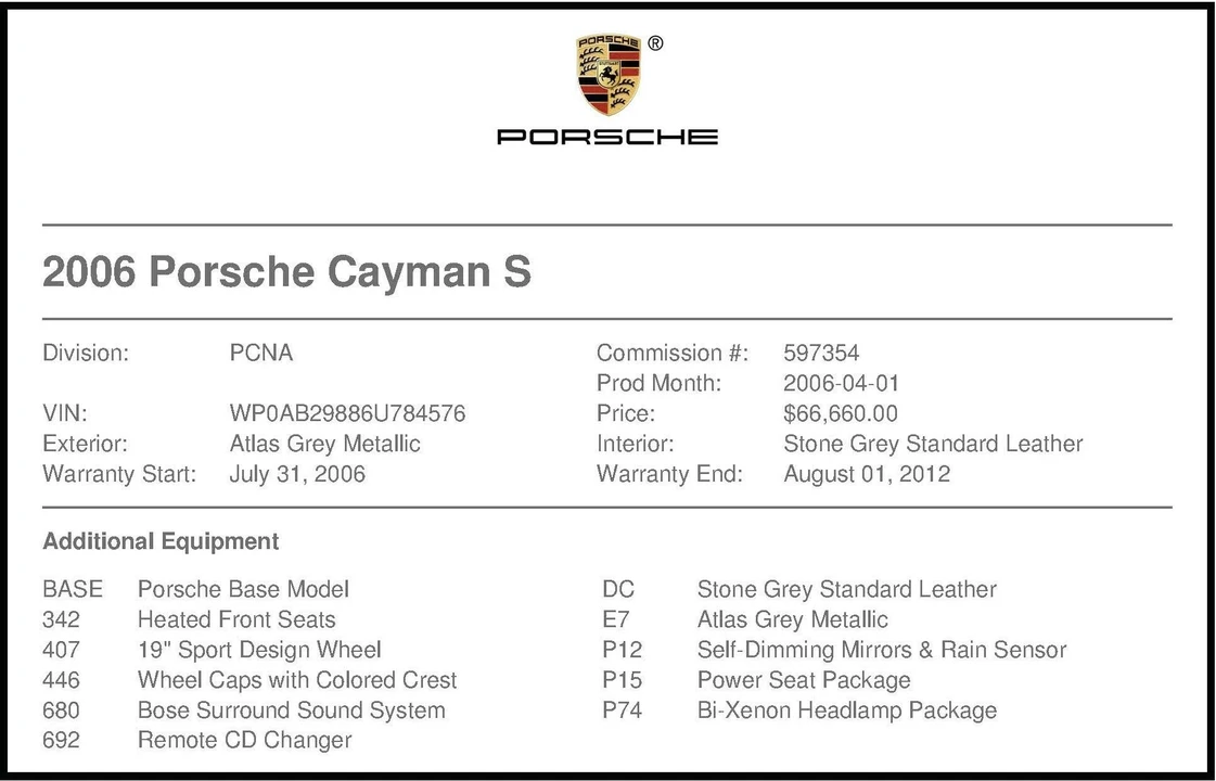 2006 Porsche 987 Cayman S - Image 25 of 25