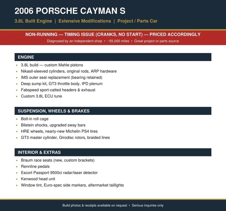 2006 Porsche 987 Cayman S - Image 6 of 6