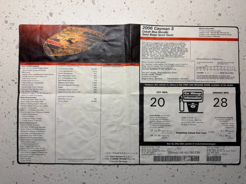 2006 Porsche 987 Cayman S - Image 7 of 16