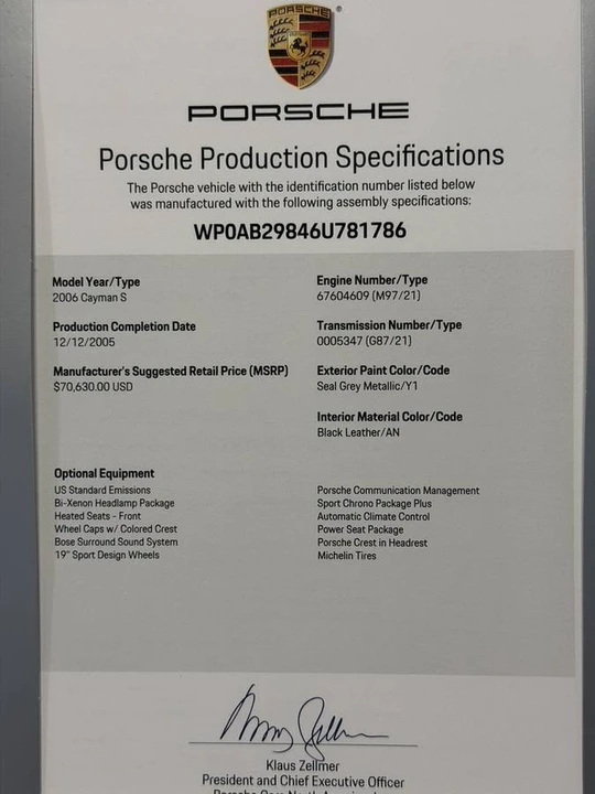 2006 Porsche 987 Cayman S - Image 23 of 23