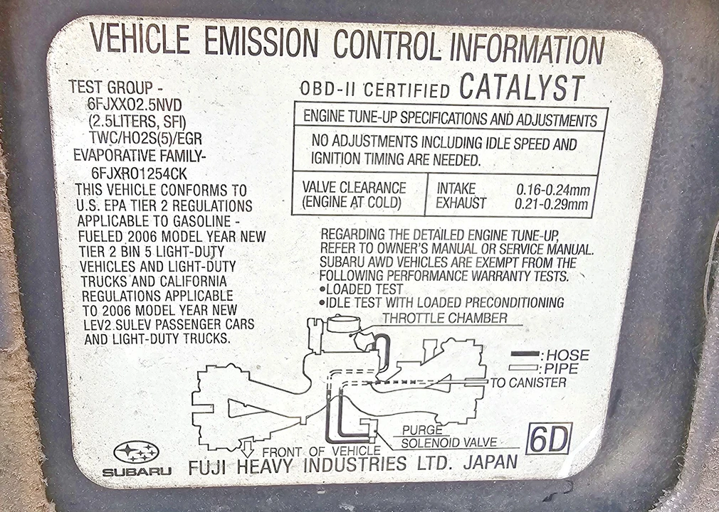 2006 Subaru Legacy 4th Gen - Image 31 of 31