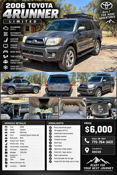 2006 Toyota 4Runner Limited Sport Utility 4D