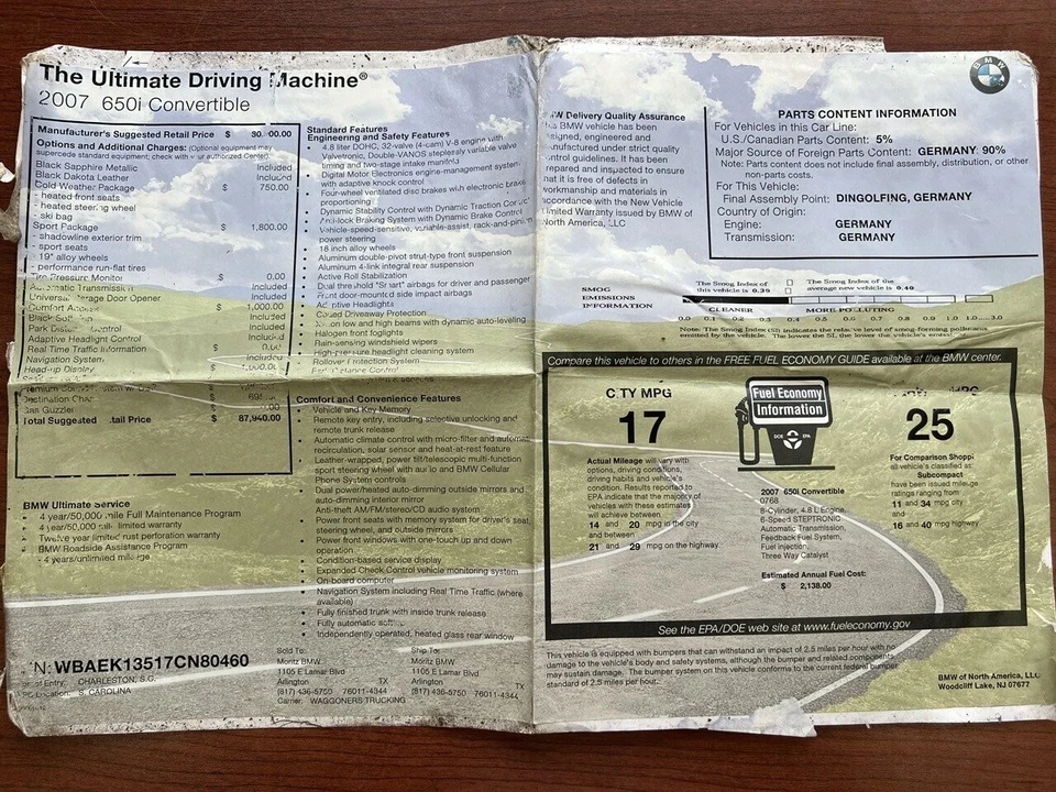 2007 BMW E63/E64 645Ci & 650i - Image 4 of 21