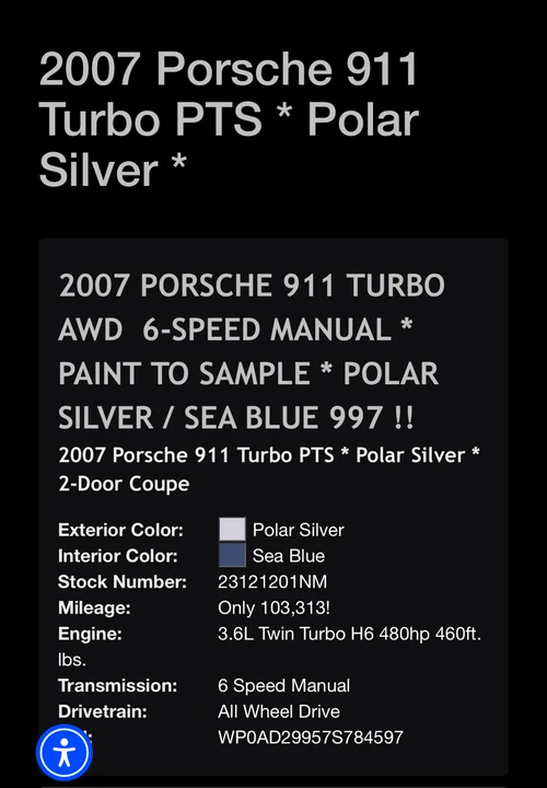 2007 Porsche 997 Turbo - Image 8 of 9